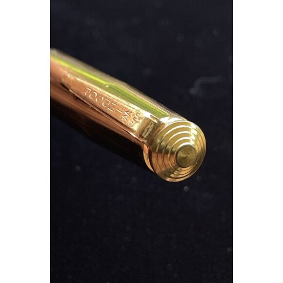 1950's Gold Cap Windsor Fountain Pen Lever Fill Gold Cap Maroon Barrel 14K Nib - Picture 6 of 7